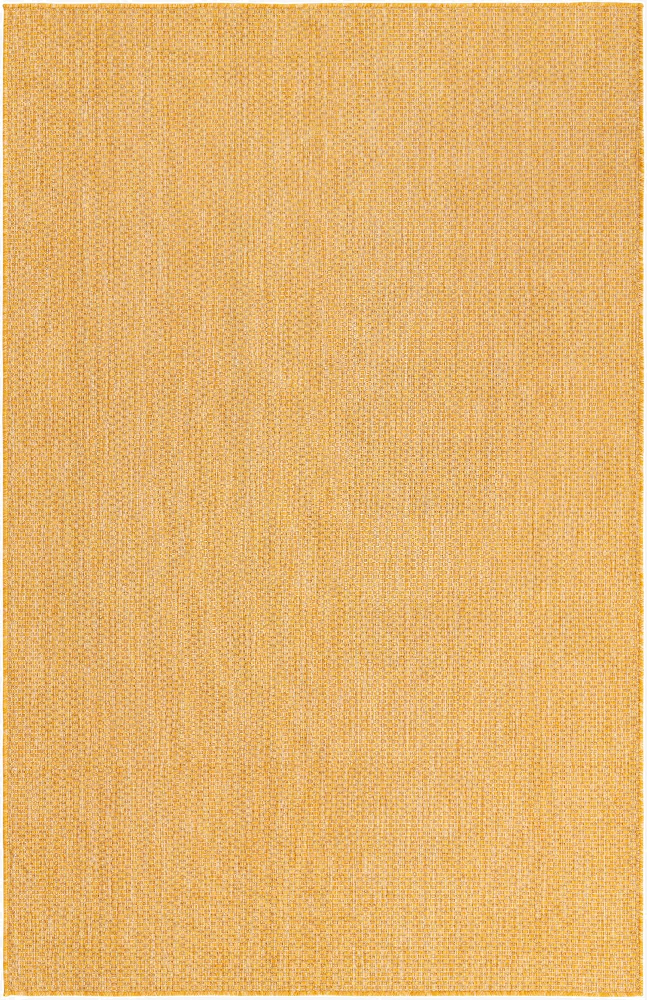  5' 3 x 8'  Washable Solid Indoor / Outdoor Rug