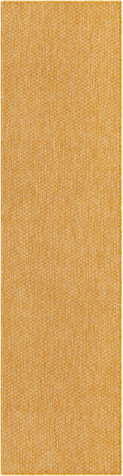  2' x 8'  Washable Solid Indoor / Outdoor Runner Rug