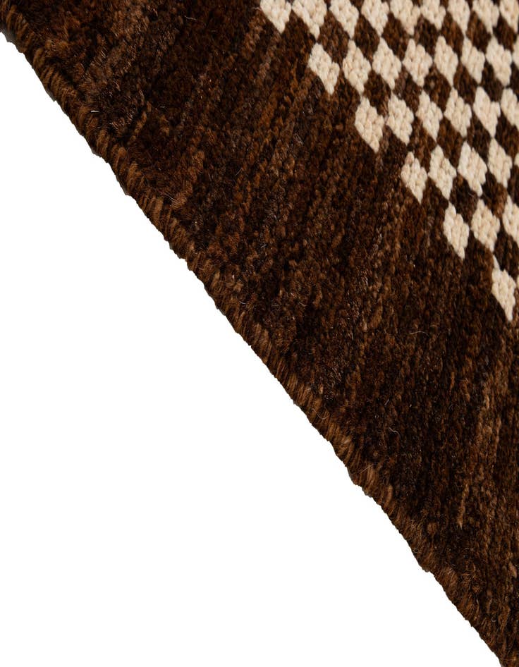 Detail image of  4' 10 x 6' 8  Hand Knotted Moroccan Wool Rug