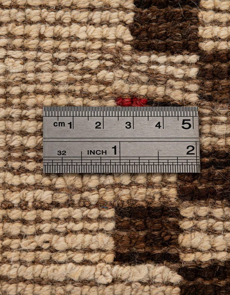 Detail image of  4' 11 x 6' 4  Hand Knotted Moroccan Wool Rug