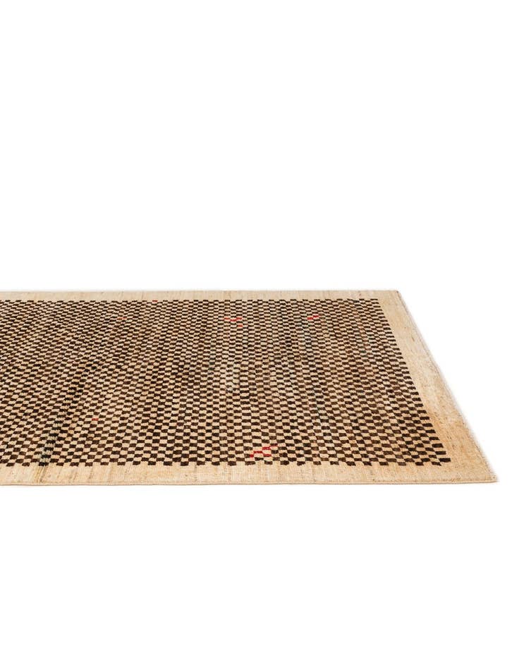 Detail image of  4' 11 x 6' 4  Hand Knotted Moroccan Wool Rug