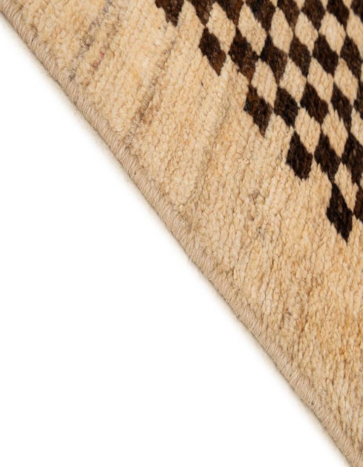 Detail image of  4' 11 x 6' 4  Hand Knotted Moroccan Wool Rug