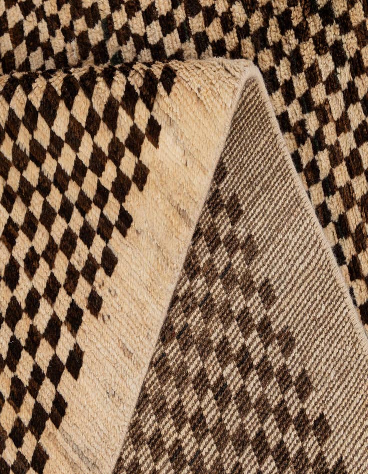 Detail image of  4' 11 x 6' 4  Hand Knotted Moroccan Wool Rug