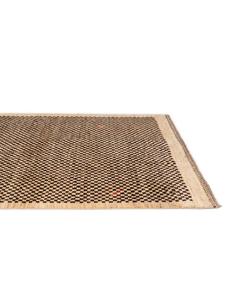 Detail image of  5' 8 x 8'  Hand Knotted Moroccan Wool Rug