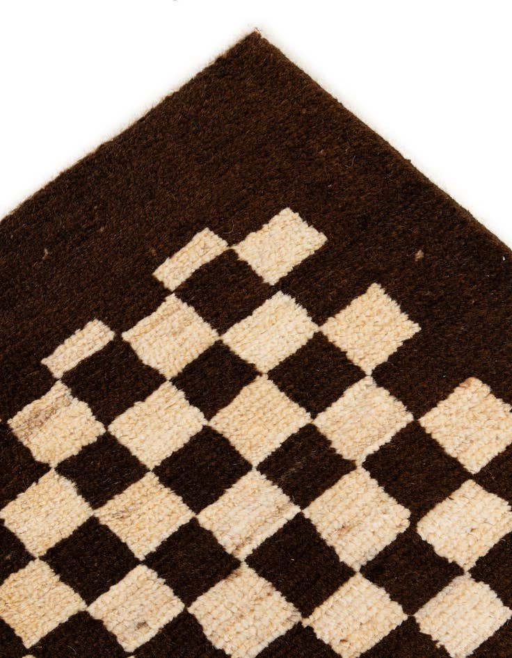 Detail image of  5' 7 x 7' 9  Hand Knotted Moroccan Wool Rug