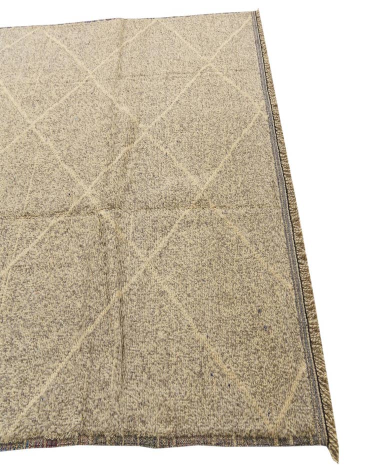 Detail image of  5' 9 x 9' 4  Hand Knotted Moroccan Wool Rug