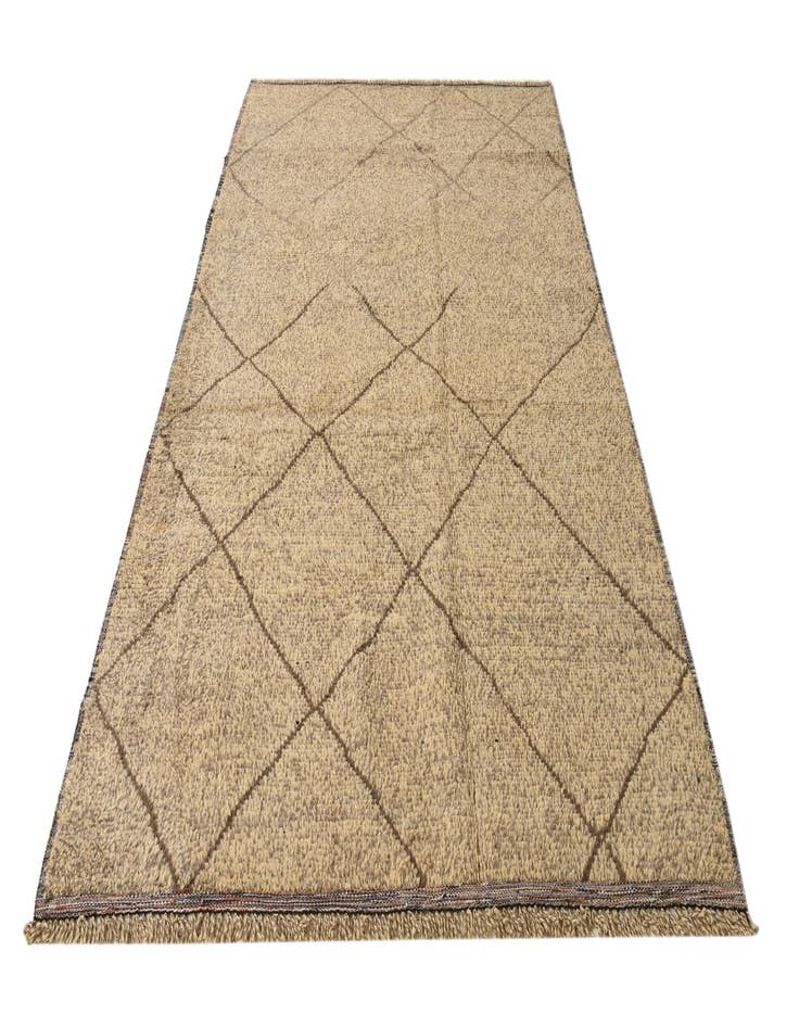 Detail image of  6' 2 x 9' 8  Hand Knotted Moroccan Wool Rug