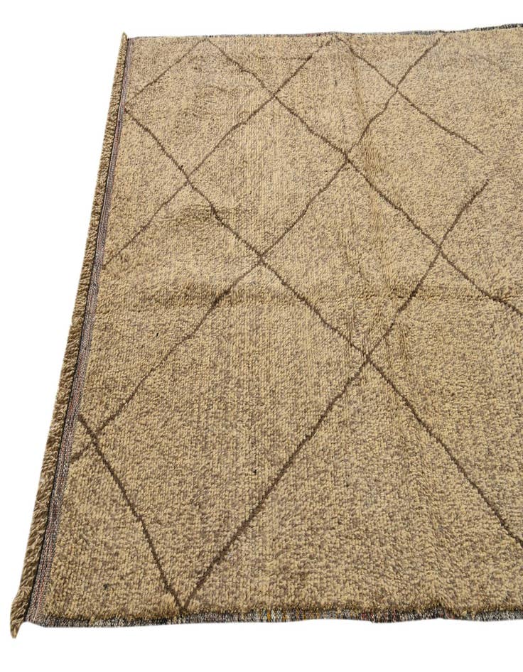 Detail image of  6' 2 x 9' 8  Hand Knotted Moroccan Wool Rug