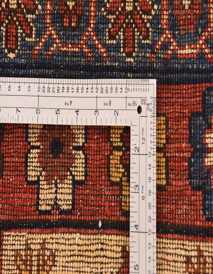 Detail image of 4' 1 x 6' 8 Hand Knotted Afghan Ersari Wool Rug