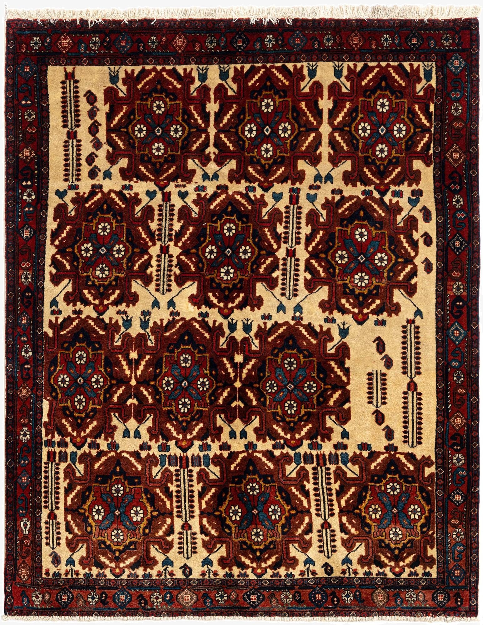  4' 1 x 5' 3 Afshar Wool Rug