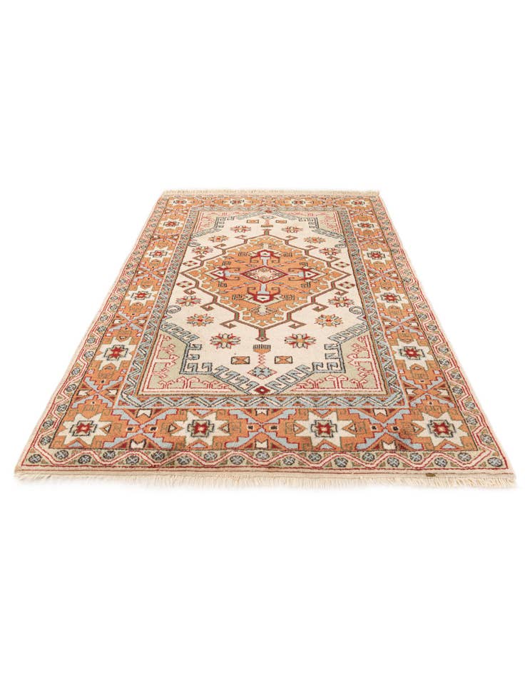 Detail image of  4' 4 x 6' 8  Hand Knotted Anatolian Oriental Wool Rug