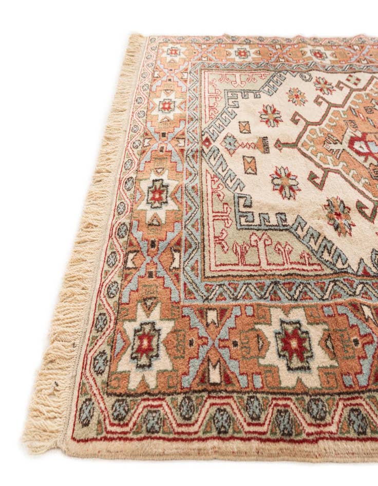 Detail image of  4' 4 x 6' 8  Hand Knotted Anatolian Oriental Wool Rug
