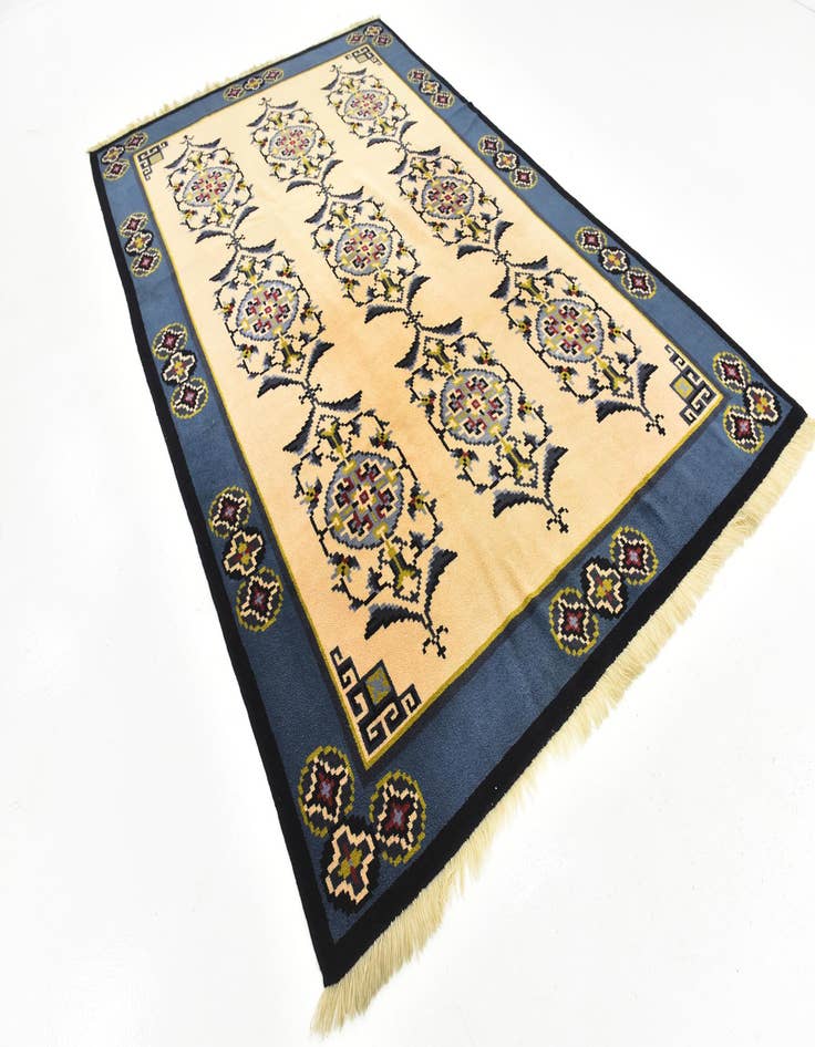 Detail image of 6' 10 x 10' 7 Hand Knotted Antique Finish Wool Rug