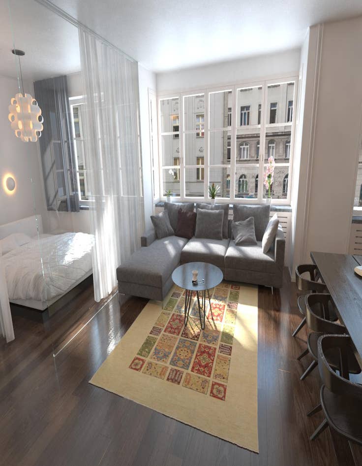 Detail image of  6' 9 x 9' 9  Hand Knotted Ariana Ziegler Oriental Rug