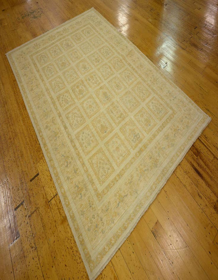 Detail image of  5' 7 x 8' 3  Hand Knotted Ariana Ziegler Oriental Rug