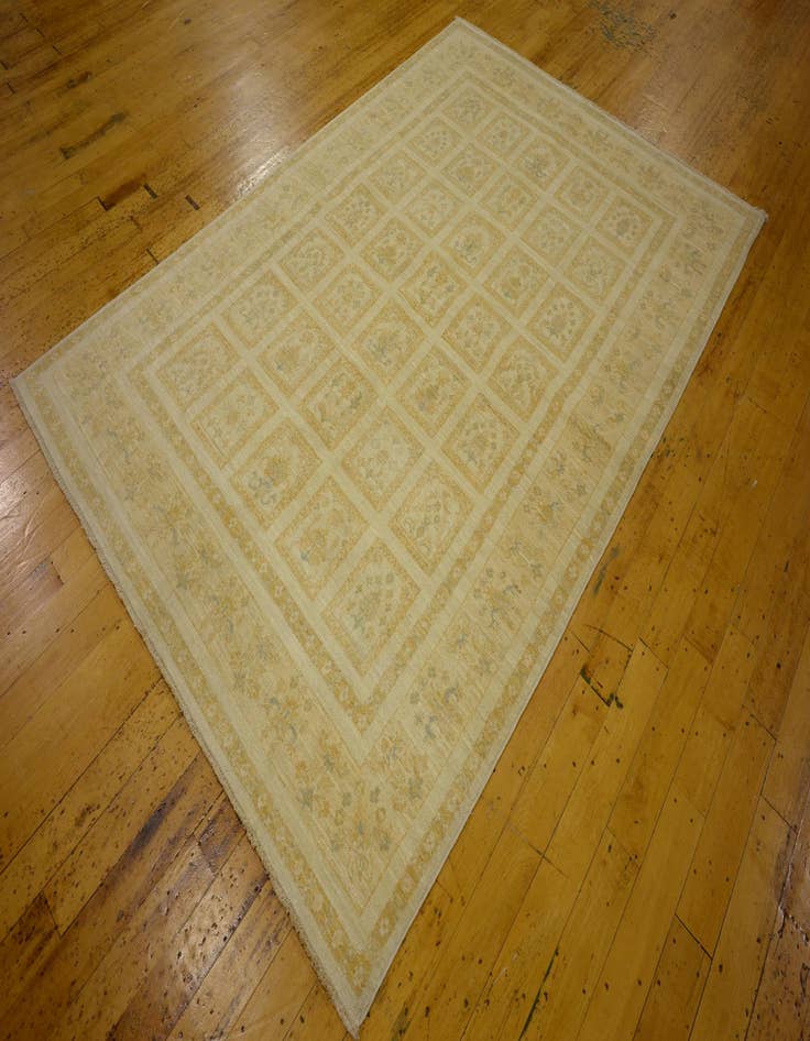 Detail image of  5' 7 x 8' 3  Hand Knotted Ariana Ziegler Oriental Rug