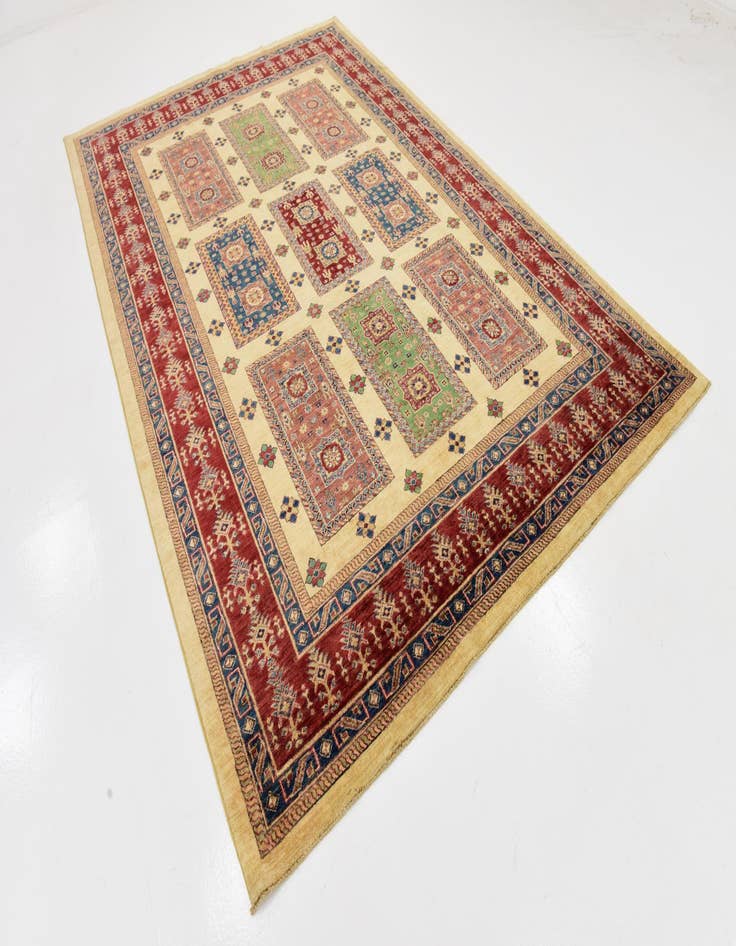 Detail image of  6' 7 x 10'  Hand Knotted Ariana Ziegler Rug