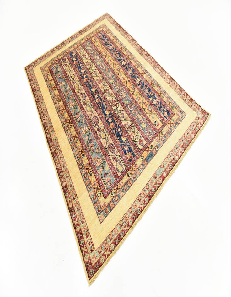 Detail image of  5' x 6' 5  Hand Knotted Ariana Ziegler Rug