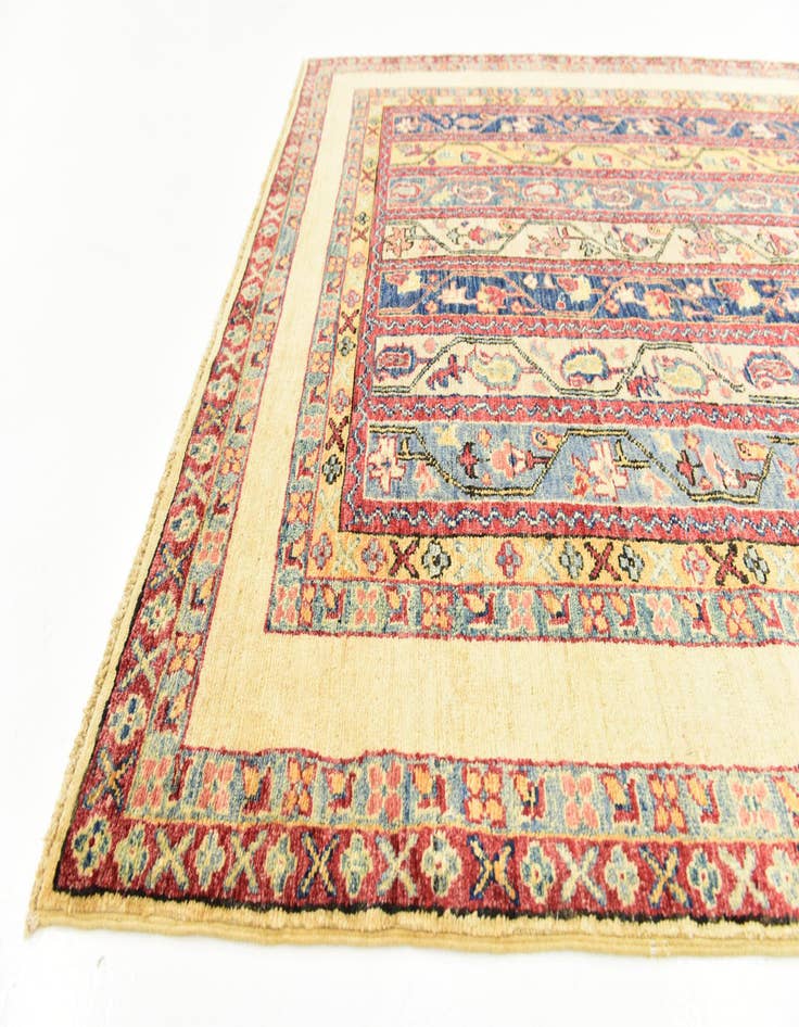 Detail image of  5' x 6' 5  Hand Knotted Ariana Ziegler Rug