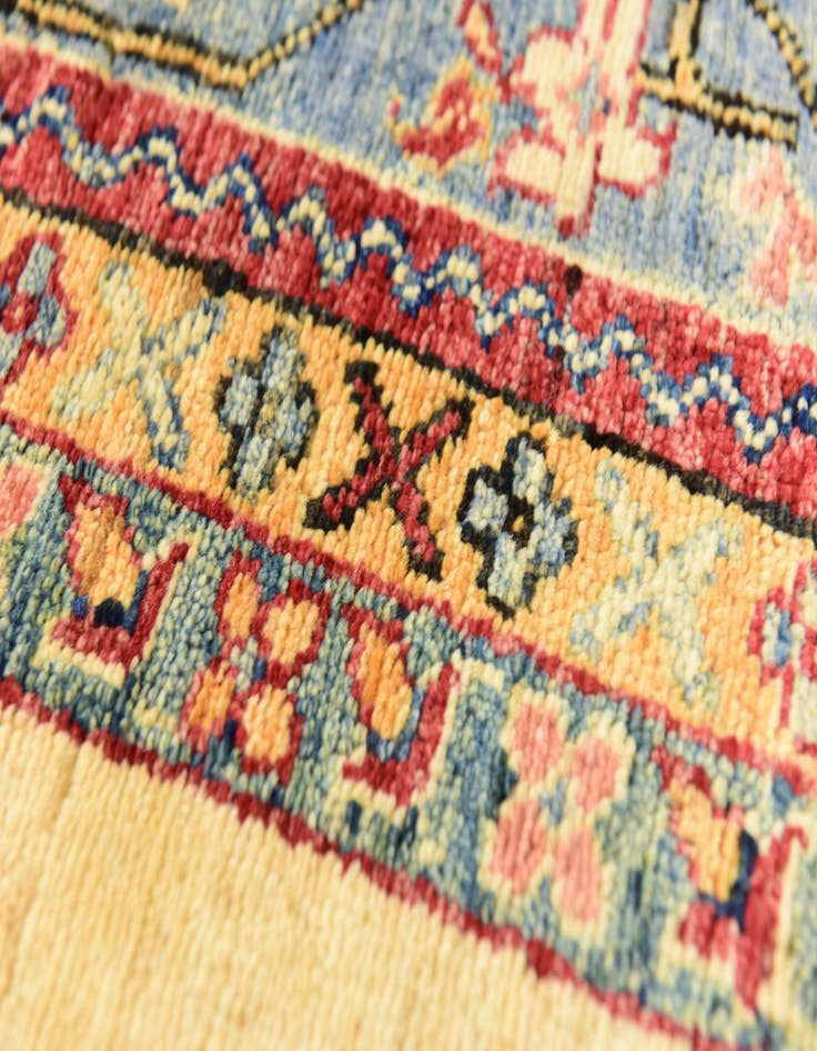 Detail image of  5' x 6' 5  Hand Knotted Ariana Ziegler Rug
