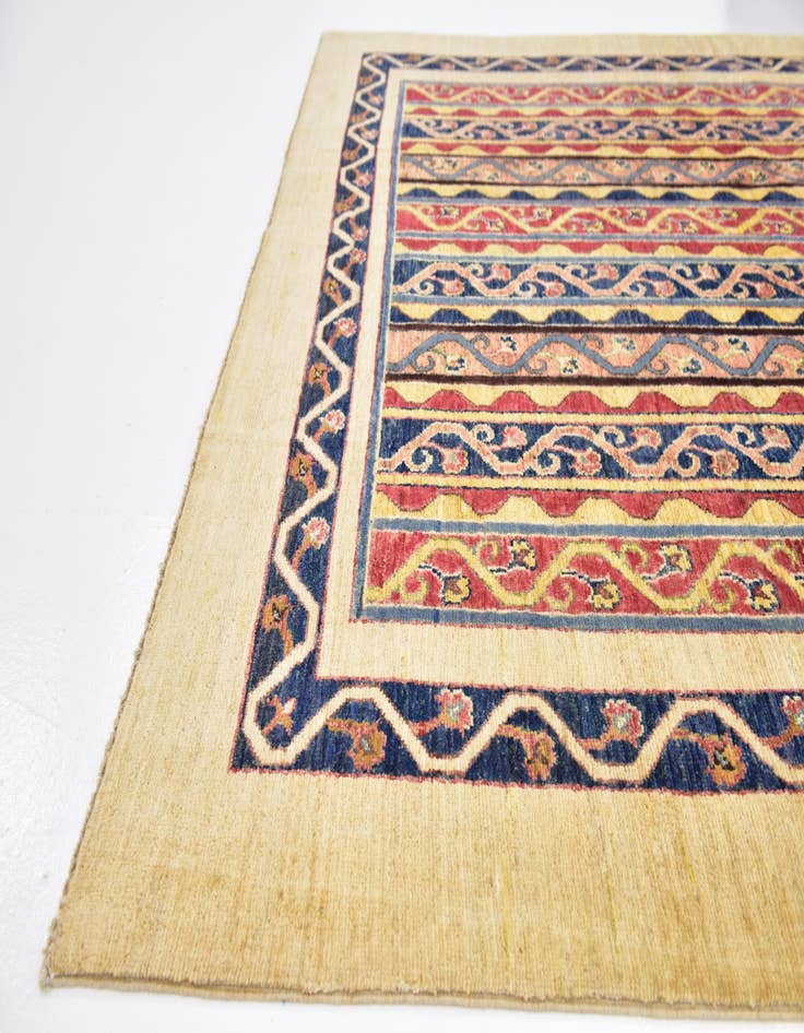 Detail image of  6' x 7' 10  Hand Knotted Ariana Ziegler Rug