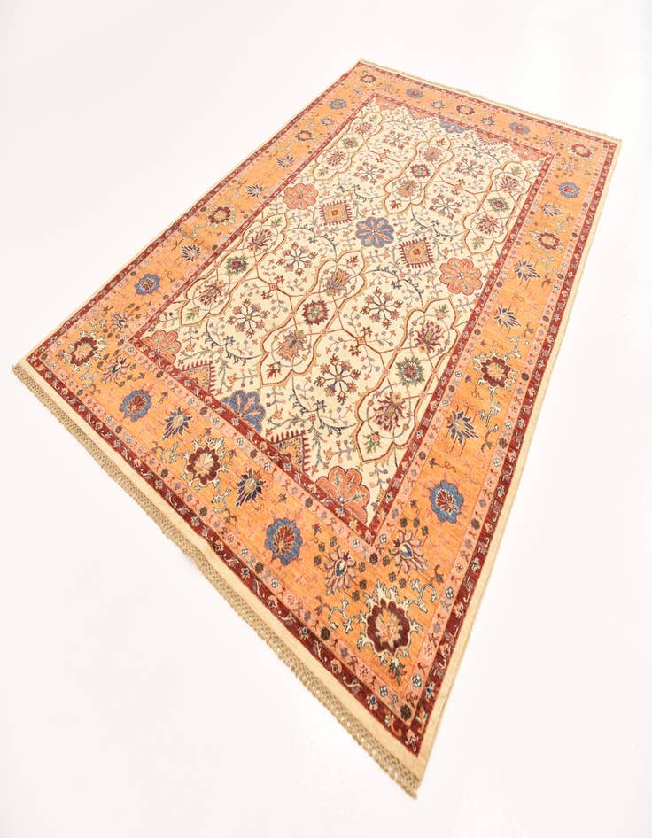 Detail image of  6' 9 x 9' 9  Hand Knotted Ariana Ziegler Rug