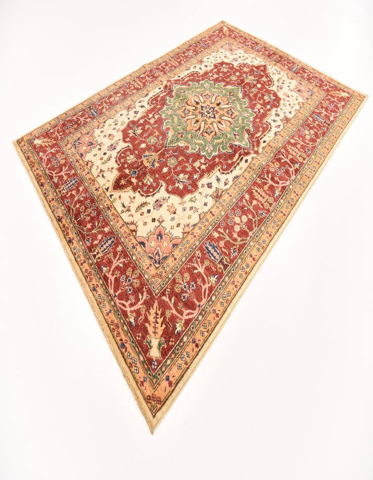 Detail image of  5' 7 x 8' 1  Hand Knotted Ariana Ziegler Oriental Rug