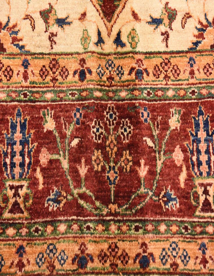 Detail image of  5' 7 x 8' 1  Hand Knotted Ariana Ziegler Oriental Rug