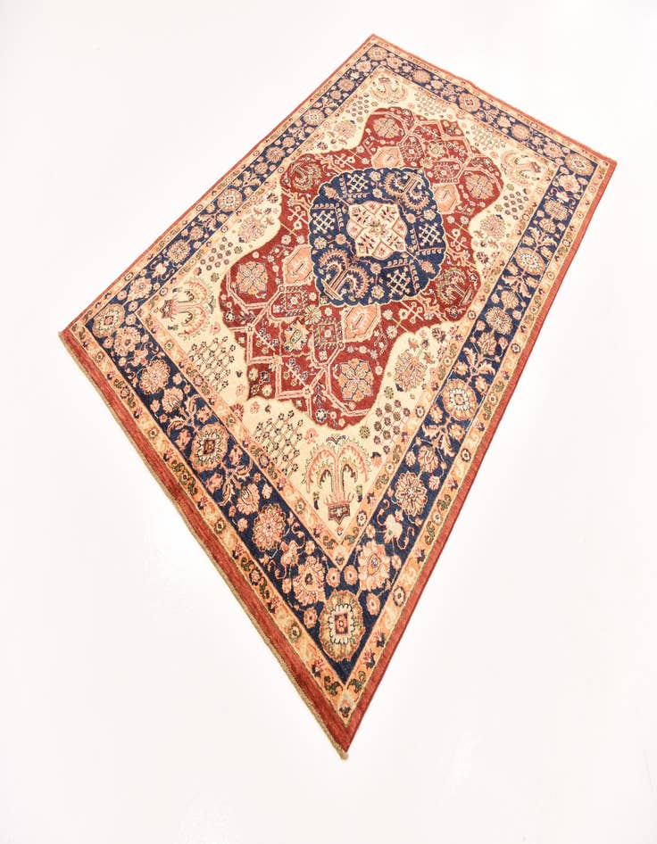 Detail image of  5' 6 x 8' 1  Hand Knotted Ariana Ziegler Rug