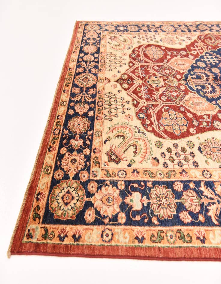 Detail image of  5' 6 x 8' 1  Hand Knotted Ariana Ziegler Rug