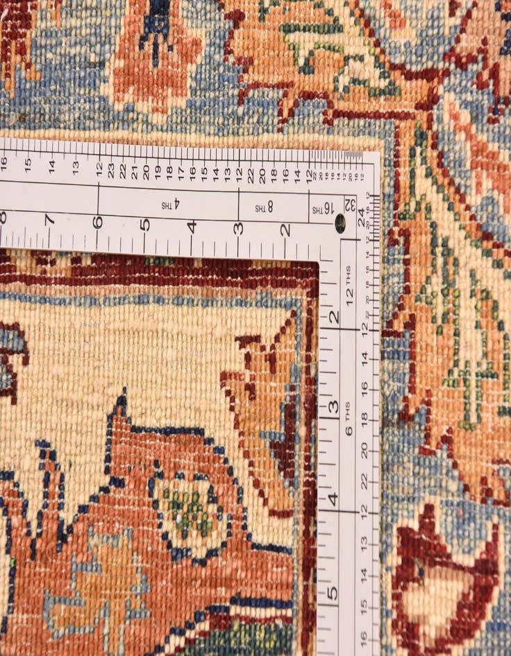 Detail image of  5' 7 x 8'  Hand Knotted Ariana Ziegler Rug