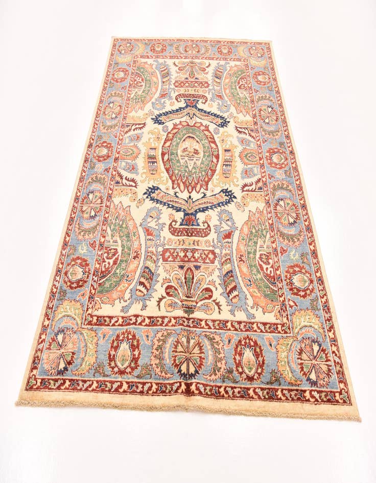 Detail image of  5' 7 x 8'  Hand Knotted Ariana Ziegler Rug