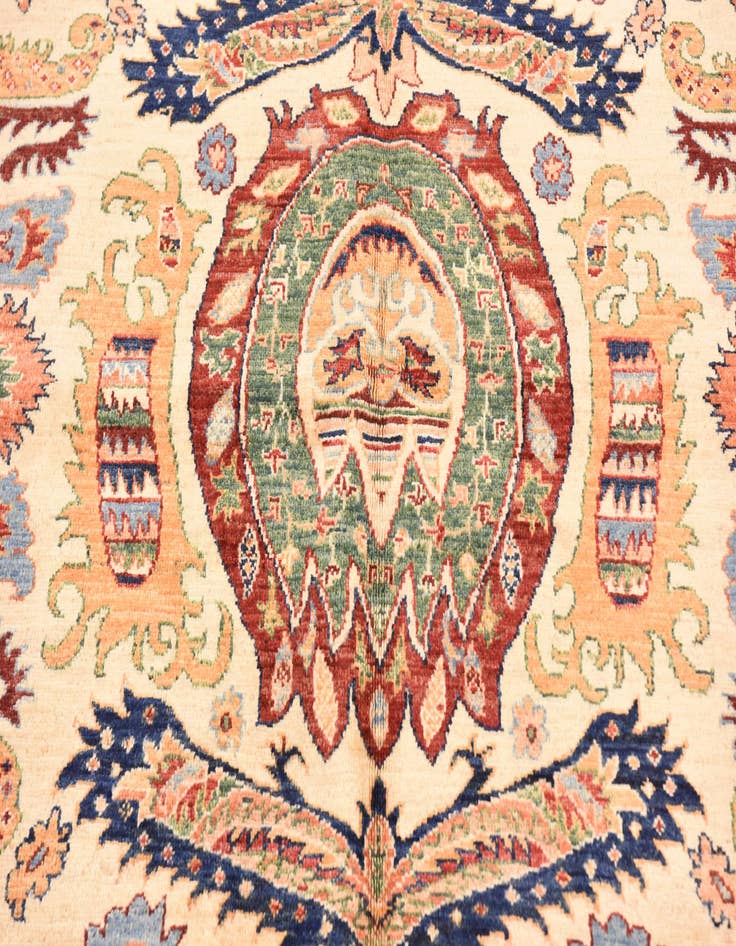 Detail image of  5' 7 x 8'  Hand Knotted Ariana Ziegler Rug