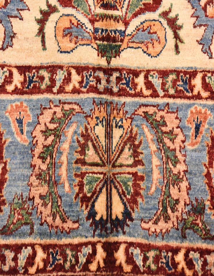 Detail image of  5' 7 x 8'  Hand Knotted Ariana Ziegler Rug