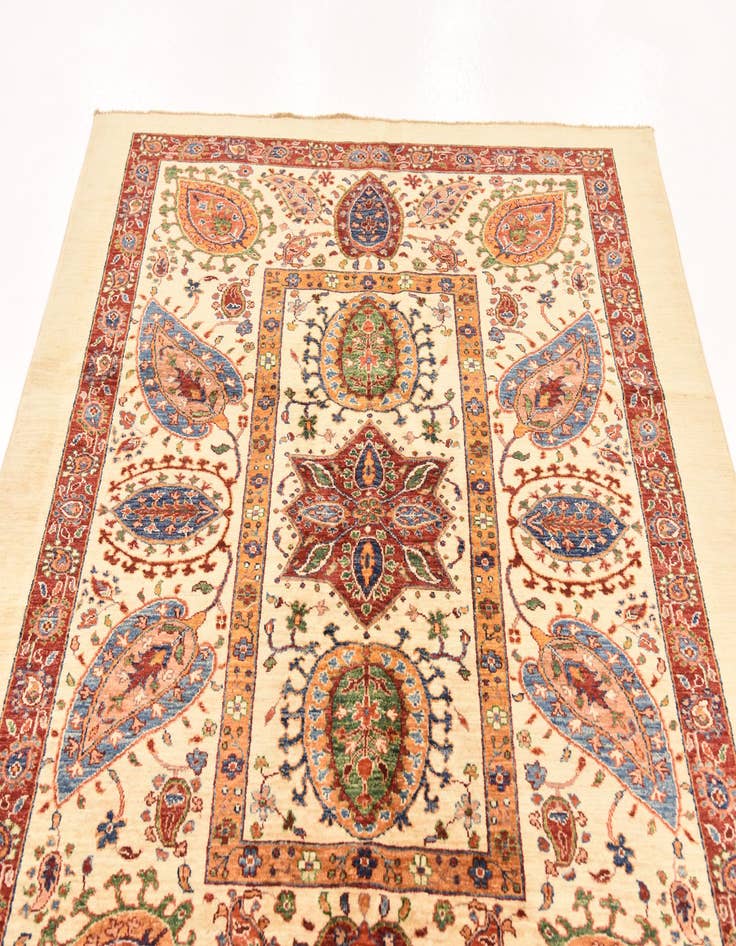 Detail image of  5' 3 x 6' 6  Hand Knotted Ariana Ziegler Rug