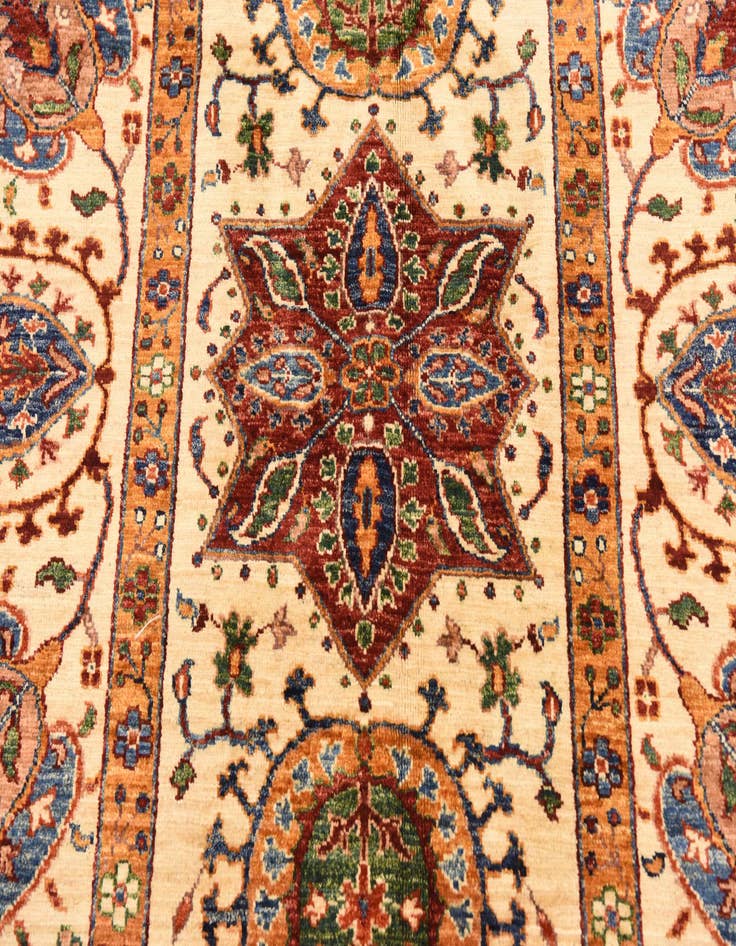 Detail image of  5' 3 x 6' 6  Hand Knotted Ariana Ziegler Rug