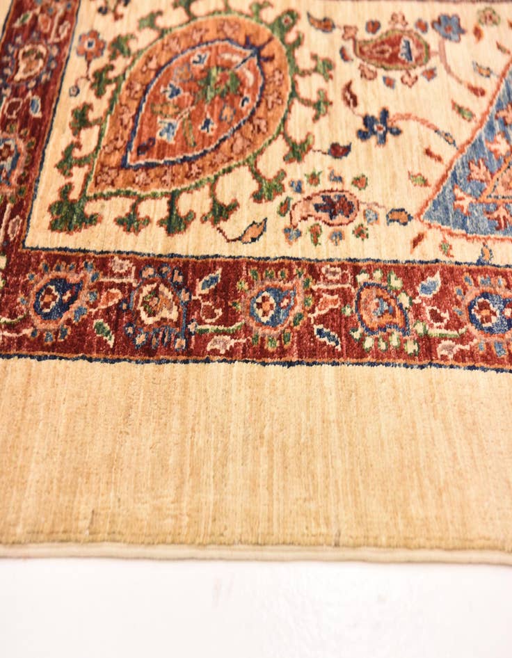 Detail image of  5' 3 x 6' 6  Hand Knotted Ariana Ziegler Rug