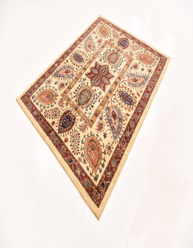 Detail image of  5' 1 x 6' 5  Hand Knotted Ariana Ziegler Rug