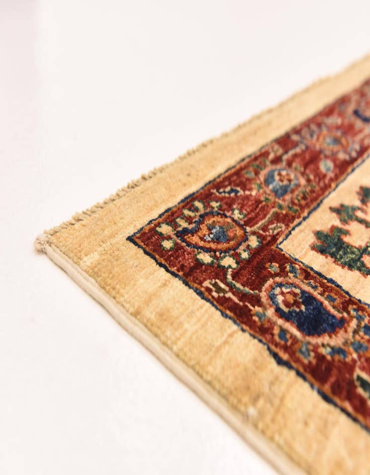 Detail image of  4' 11 x 6' 5  Hand Knotted Ariana Ziegler Rug