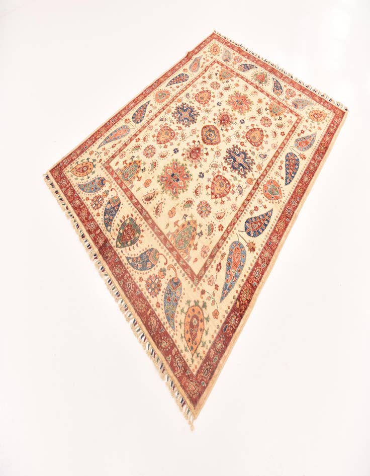 Detail image of  5' 10 x 7' 9  Hand Knotted Ariana Ziegler Rug