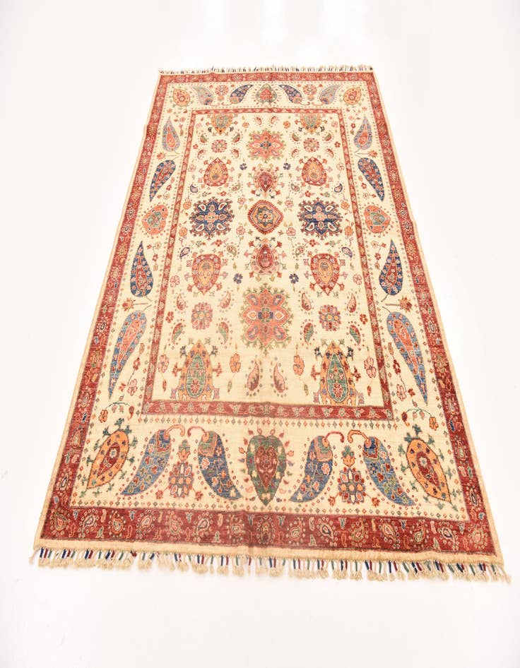 Detail image of  5' 10 x 7' 9  Hand Knotted Ariana Ziegler Rug