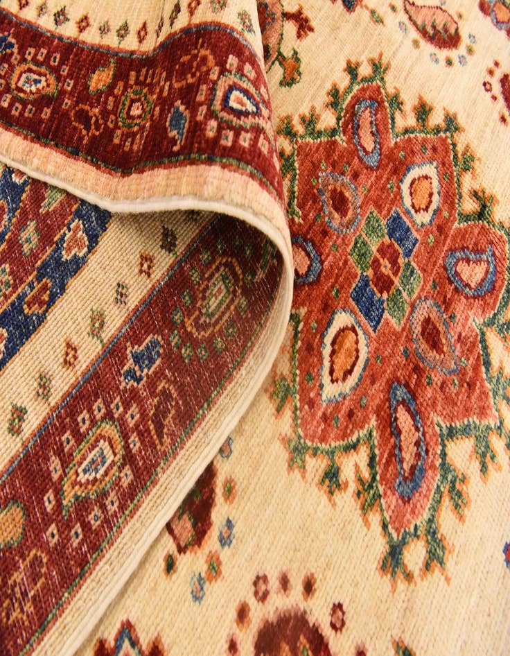 Detail image of  5' 9 x 8'  Hand Knotted Ariana Ziegler Rug