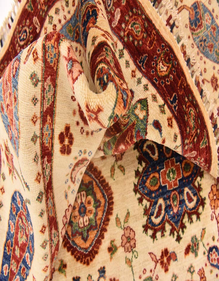 Detail image of  5' 9 x 8'  Hand Knotted Ariana Ziegler Rug