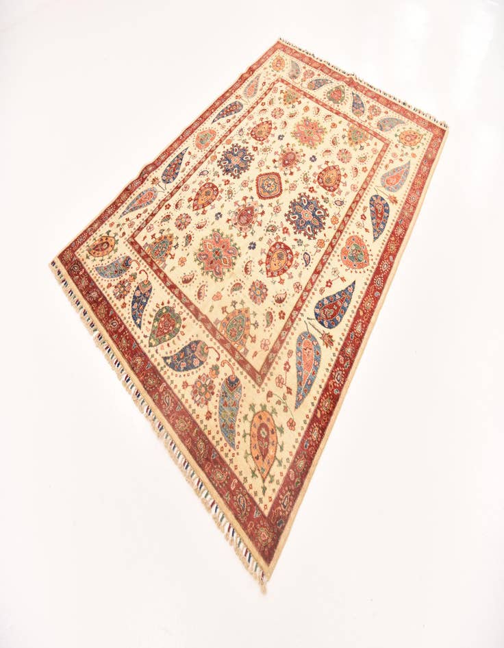 Detail image of  5' 9 x 8' 2  Hand Knotted Ariana Ziegler Rug