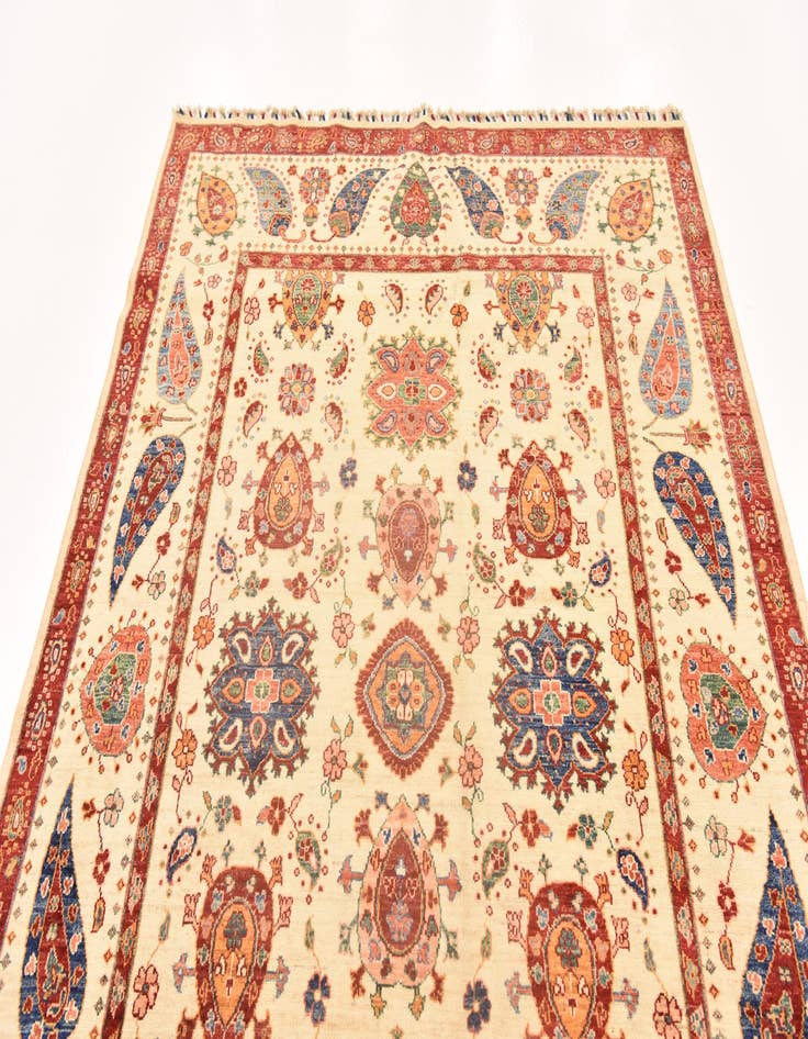 Detail image of  5' 9 x 8' 2  Hand Knotted Ariana Ziegler Rug