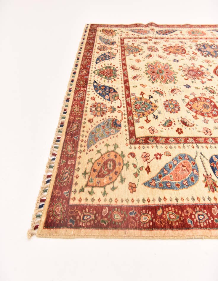 Detail image of  5' 9 x 8' 2  Hand Knotted Ariana Ziegler Rug