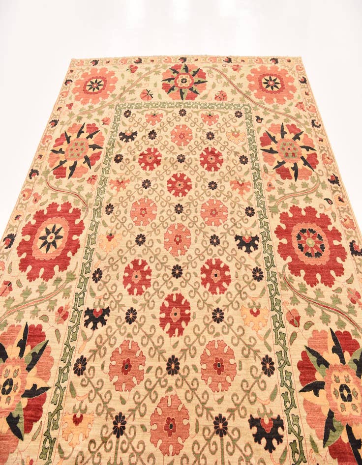 Detail image of  8' 2 x 10' 5  Hand Knotted Ariana Ziegler Oriental Rug