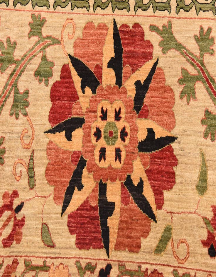 Detail image of  8' 2 x 10' 5  Hand Knotted Ariana Ziegler Oriental Rug