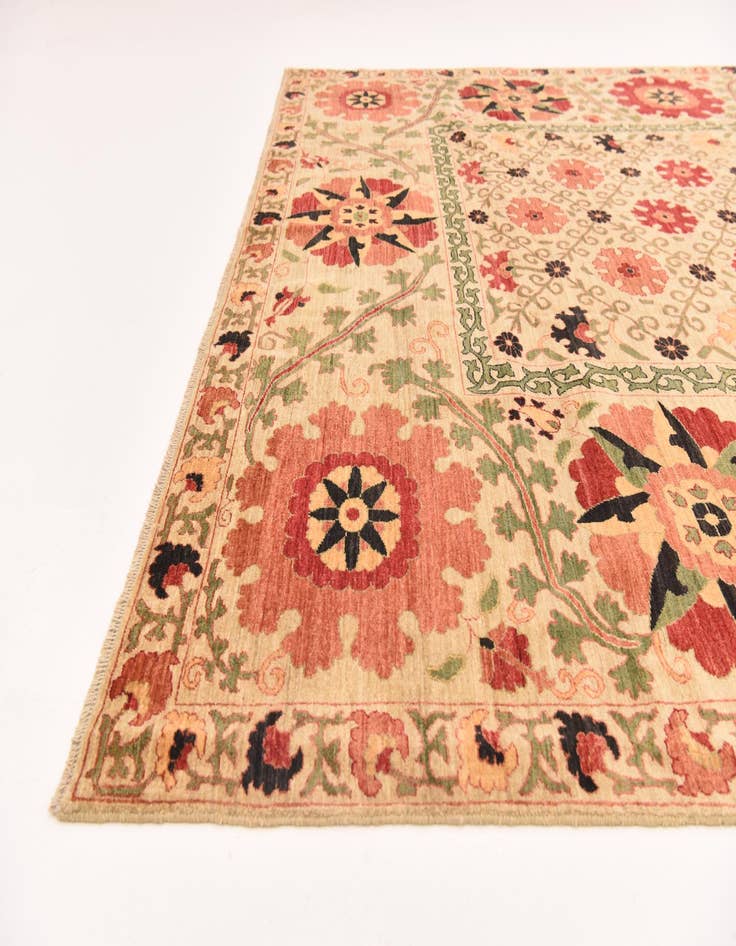 Detail image of  8' 2 x 10' 5  Hand Knotted Ariana Ziegler Oriental Rug