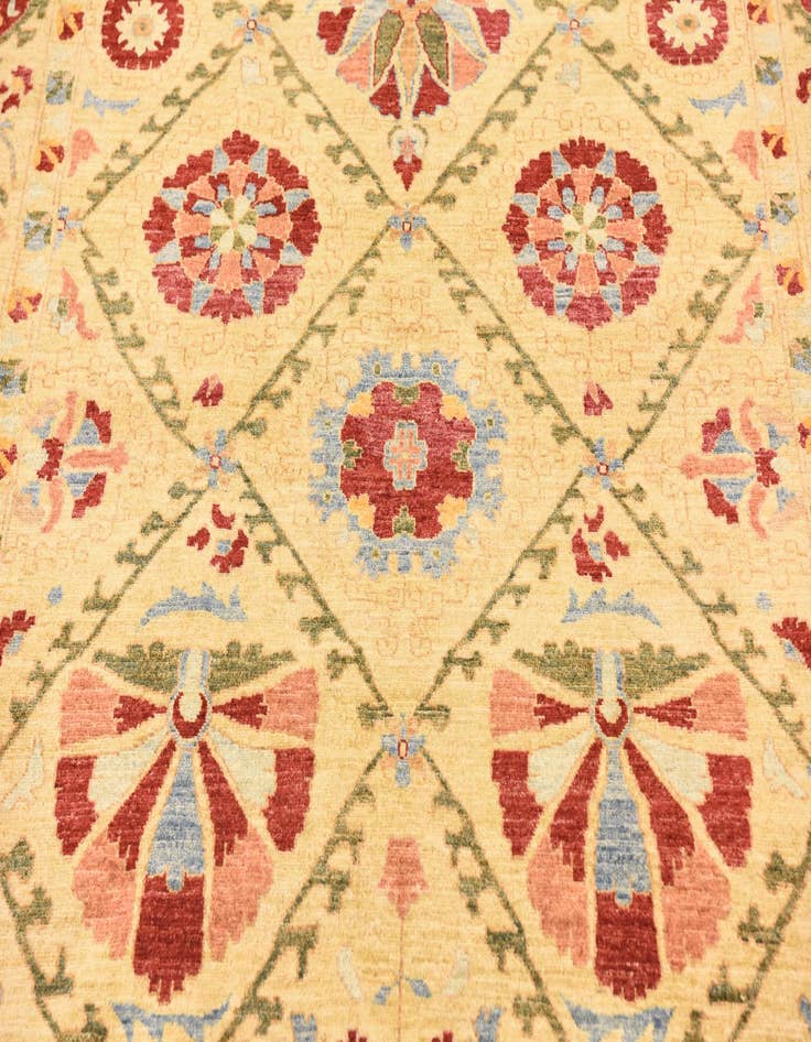 Detail image of  6' 10 x 10' 4  Hand Knotted Ariana Ziegler Oriental Rug